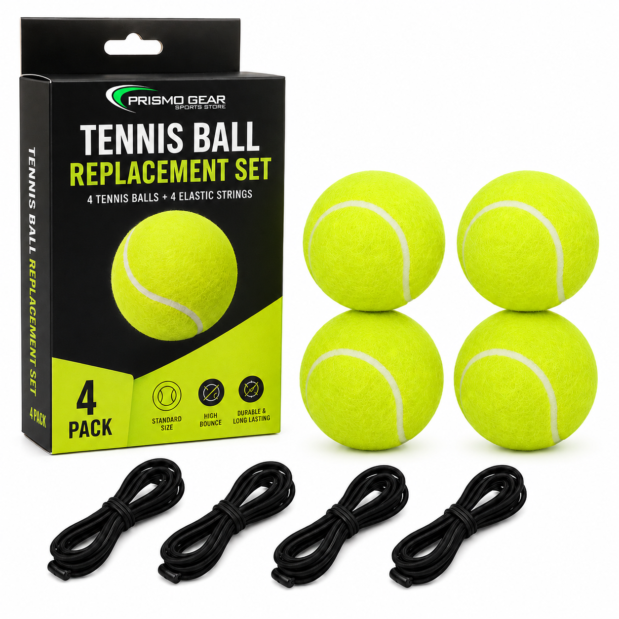 SwingBack Pro Replacement Ball & Cord Set — 4 Pack