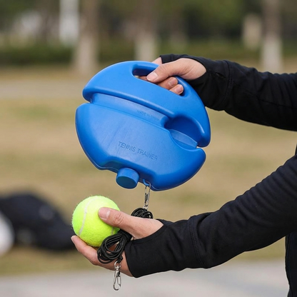 SwingBack Pro Solo Tennis Trainer — Rebound Ball Set & Weighted Base